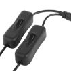 5.5 x 2.1mm Female to 2x Male DC Power Cable Connector with Switch for LED Strip - 3