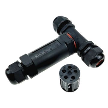 XY25 IP68 Waterproof 5 Pin T-type Cable Connector - 1
