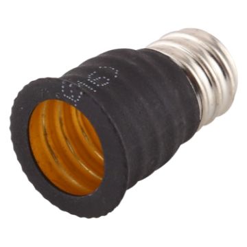 E12 to E14 Light Lamp Bulbs Adapter Converter - Black - 1