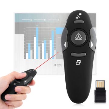 Multimedia Presenter with Laser Pointer & USB Receiver - 15m Control Distance - 1
