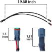 2pcs IP67 Waterproof DT Female Connector Socket Adapter, Style:1 in 1 Extended - 3