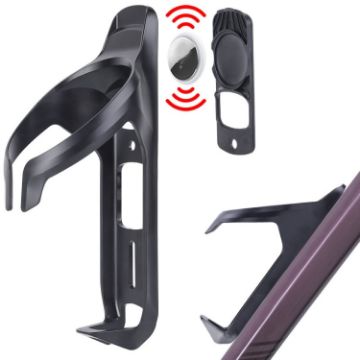 Airtag Tracker Bike Holder with Water Bottle Cage - Bicycle Mount - 1