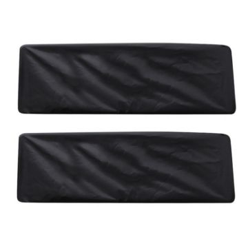 Dustproof Waterproof License Plate Cover - 1 Pair, Black - 1