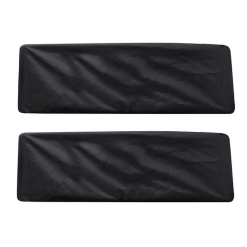 Dustproof Waterproof License Plate Cover - 1 Pair, Black - 1