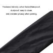 Dustproof Waterproof License Plate Cover - 1 Pair, Black - 3