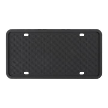 Waterproof Rustproof Silicone License Plate Frame - US Black - 1