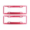 2 PCS Car License Plate Frames Aluminum Alloy Red - 2