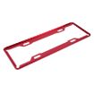 2 PCS Car License Plate Frames Aluminum Alloy Red - 3