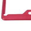 2 PCS Car License Plate Frames Aluminum Alloy Red - 4