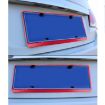 2 PCS Car License Plate Frames Aluminum Alloy Red - 5