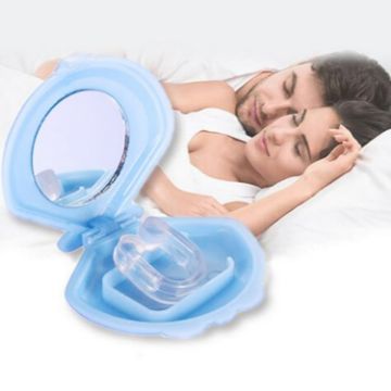 Stop Snoring Device Anti Snore Night Sleep Nose Clip Blue - 1