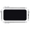 iPhone 16 Black Screen Dummy Display Model (White) - 3