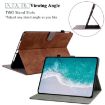 Nokia T10 Tablet Case - Brown Tiger Pattern PU - 4