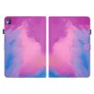 Nokia T10 Watercolor Pattern Flip Leather Tablet Case - Purple Red - 2