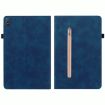 Blue Leather Tablet Case for Nokia T20 10.4 2021 - Skin Feel Solid Color Zipper - 2