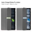 Nokia T21 Custer Grey Leather Tablet Case - 3-Fold Holder - 4