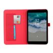 Nokia T10 Red Tablet Leather Case - Fabric PU + TPU Flip - 4