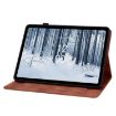 Nokia T10 Lily Embossed Leather Tablet Case - Brown - 5