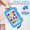 Nokia T20 10.36 2021 Tablet Case - Shockproof Hard PC - Sky Blue+Black - 8