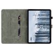Nokia T21 Tiger Pattern Flip Leather Tablet Case - Dark Green - 3