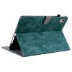 Nokia T21 Tiger Pattern Flip Leather Tablet Case - Dark Green - 5