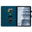 Nokia T10 Lily Embossed Leather Tablet Case - Dark Blue - 4