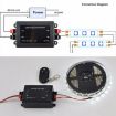 RF Wireless Controller/LED Single Color Dimmer, DC 12V Black - 4