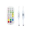 24-Key 2.4G LED Light Strip Controller - Colorful Running Water - White - 1