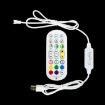 24-Key 2.4G LED Light Strip Controller - Colorful Running Water - White - 5