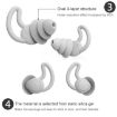 iMeBoBo A1 Shark Fin Nano Silicone Earplugs, Three Layer Grey - 4