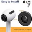 Slow Rebound Foam Earmuffs for AirPods Pro, Size L - Black - 4