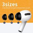 Slow Rebound Foam Earmuffs for AirPods Pro, Size L - Black - 5