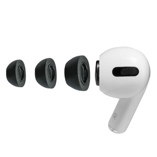 Slow Rebound Foam Earmuffs for AirPods Pro - Size S - Black - 1