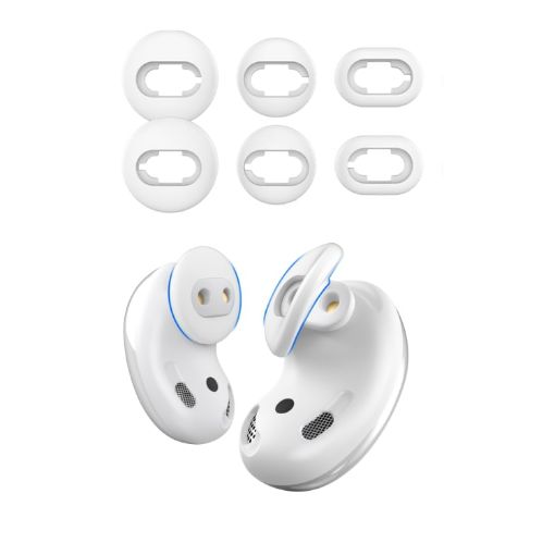 Samsung Galaxy Buds Live Silicone Earbud (White) - S+M+L Sizes - 1