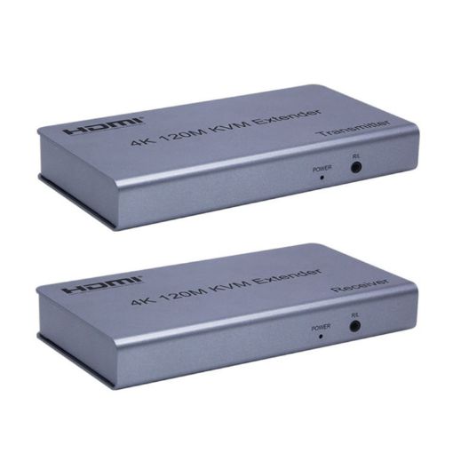 KVM 120m 4K HD Extender HDMI Transmitter + Receiver US Plug - 1