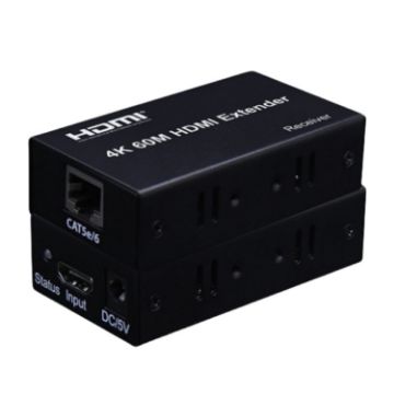 HDMI to RJ45 Ethernet Cable Extender 60m - 4K HD Signal Amplifier - 1