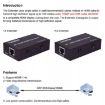 HDMI to RJ45 Ethernet Cable Extender 100m - 4K HD Signal Amplifier - 4