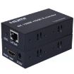 HDMI to RJ45 Ethernet Cable Extender 100m 4K HD Signal Amplifier - UK Plug - 1