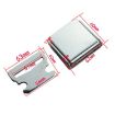 All-metal Aircraft Buckle Safety Belt Accessories Square - 3