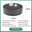 12cm 360 Degree Rotating Turntable Matte Electric Display Stand Black - 3