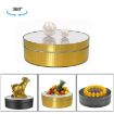 12cm 360 Degree Rotating Turntable Mirror Electric Display Stand - Gold - 1