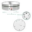 12cm 360 Degree Rotating Turntable Mirror Electric Display Stand - Gold - 9
