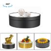 12cm 360 Degree Rotating Turntable Mirror Electric Display Stand - Black - 1