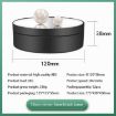 12cm 360 Degree Rotating Turntable Mirror Electric Display Stand - Black - 3