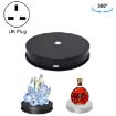 30cm Electric Rotating Turntable Display Stand LED Light UK Plug - 1