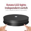 30cm Electric Rotating Turntable Display Stand LED Light UK Plug - 3