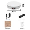 30cm Electric Rotating Turntable Display Stand - Load 100kg - US Plug - 7