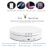 13.8cm USB Charging Smart 360 Degree Rotating Turntable Display Stand - White - 4