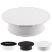 20cm Electric Rotating Turntable Display Stand, 360 Degree Photography Video Props, Battery Powered (White) - 1