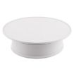 20cm Electric Rotating Turntable Display Stand, 360 Degree Photography Video Props, Battery Powered (White) - 2